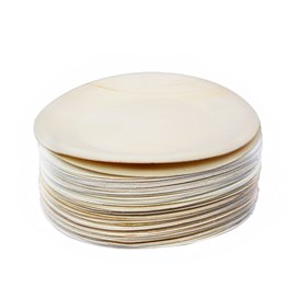 Wooden Plate Round Shape 15,5cm (50 Units) 