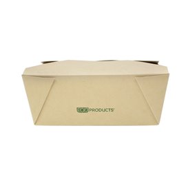 Bamboo Paper Food Box Kraft 16x14x6,5cm 1800ml (200 Units)