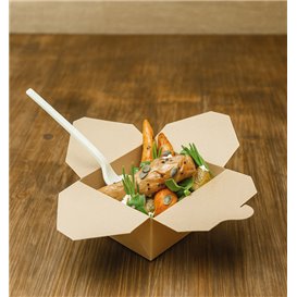 Bamboo Paper Food Box Kraft 10,7x9x6,5cm 700ml (400 Units)
