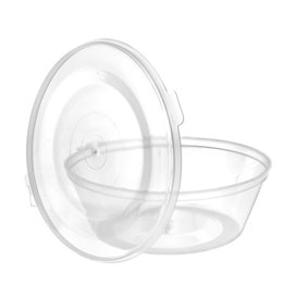 PP Plastic Souffle Cup Round with Tethered Lid 6Oz/180ml (1.000 Units)