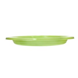 PS Reusable Plastic Plate Flat Lime Green Ø165mm (25 Units)
