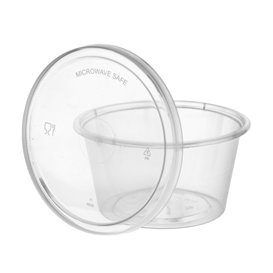 Souffle Cup in PP Plastic with Lid 120ml (100 Units)