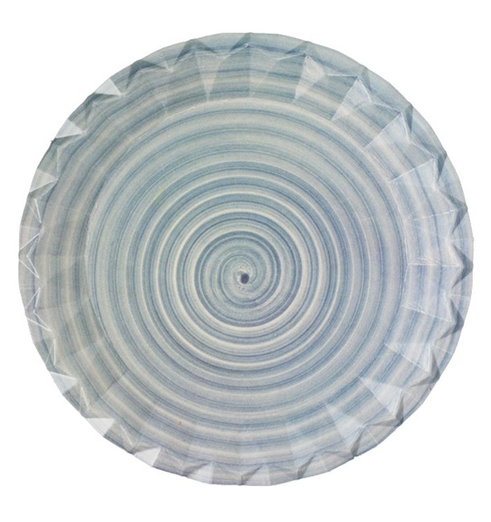 Paper Plate with Ceramic Print “Bali” Ø18cm 290g/m² (500 Units)
