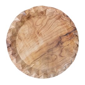 Paper Plate with Wood Print “Bali” Ø23cm 345g/m² (450 Units)