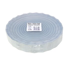 Paper Plate with Ceramic Print “Bali” Ø23cm 345g/m² (450 Units)