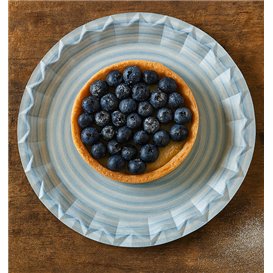 Paper Plate with Ceramic Print “Bali” Ø23cm 345g/m² (50 Units)