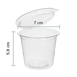 Plastic Container APET Round shape Transparente 125ml (405 Units)