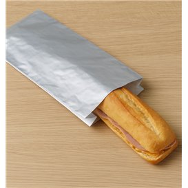 Paper Baguette Bag Greaseproof Aluminum 31,5+5x10,3cm (250 Units)