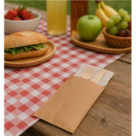 Paper Cutlery Sleeve Kraft 9x24cm (1.000 Units)