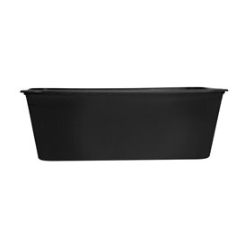 Rectangular Container in PP Black 750ml 17,6x12,4x6cm (500 Units)