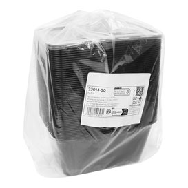 Rectangular Container in PP Black 1.000ml 17,6x12,4x7cm (500 Units)