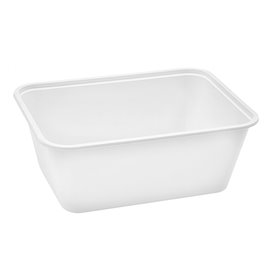 Rectangular Container in PP White 1.000ml 17x11,5x8,2cm (500 Units)