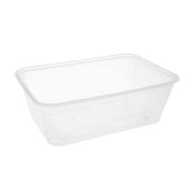 Rectangular Container in PP Transparent 750ml 17,4x11,6x5,5cm (500 Units)