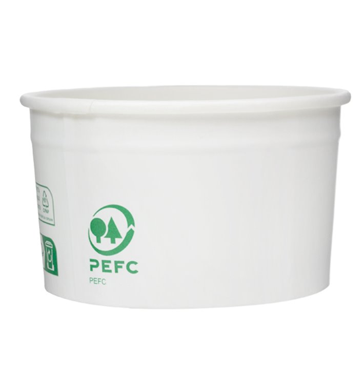 Paper Ice Cream Container Eco-Friendly 100ml (65 Units) 