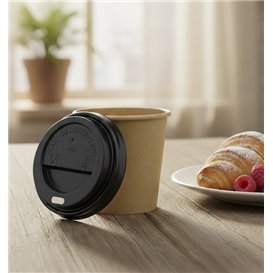 Lid for Paper Cup Hole White 4Oz/120ml Ø6,2cm (1.000 Units)