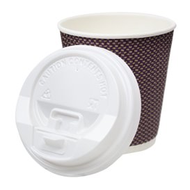 Lid with Hole for Paper Cup White Ø7,3cm (1.000 Units)
