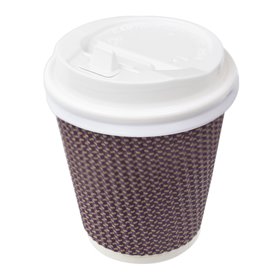 Lid with Hole for Paper Cup White Ø7,3cm (1.000 Units)