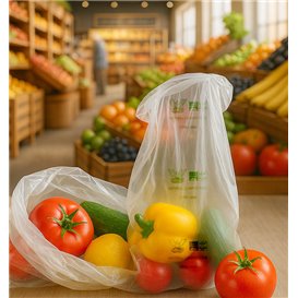 Compostable Plastic Bag Block 30x40cm G50 (300 Units)
