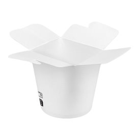 Paper Take-Out Container 100% ECO White 16Oz/480ml (500 Units)