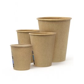 Paper Cup Kraft-Kraft 4Oz/120ml Ø6,2cm (50 Units)