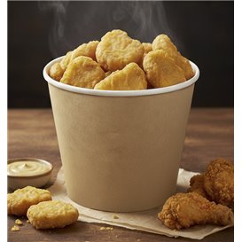 Paper Bucket Kraft 130Oz/3990ml (20 Units)