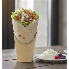 Paper Container Kraft for Fries and Wraps Ø8,1x11,5cm (1.320 Units)