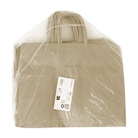 Paper Kraft Bag with Twisted Handles 80 g/m² 32+16x26cm (250 Units)