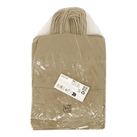 Paper Kraft Bag with Twisted Handles 80 g/m² 22+10x28cm (25 Units)