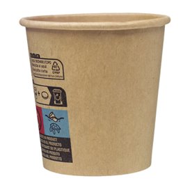 Paper Cup Kraft-Kraft 4Oz/120ml Ø6,2cm (50 Units)