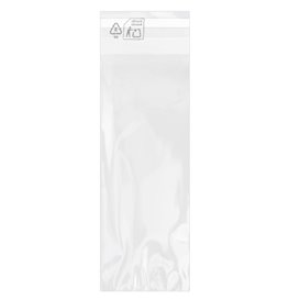 Plastic Bag with Adhesive Flap Cellophane 7x20cm G-160 (100 Units)