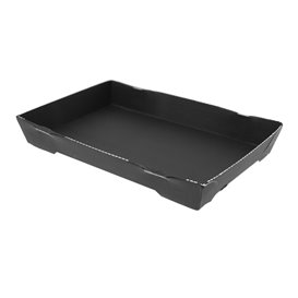 Black Cardboard Container Sushi 18,5x10,2cm (600 Units)