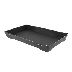 Black Cardboard Container Sushi 21,5x13,5cm (600 Units)