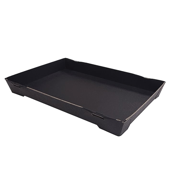 Black Cardboard Sushi Container 23,5x16cm (600 Units)