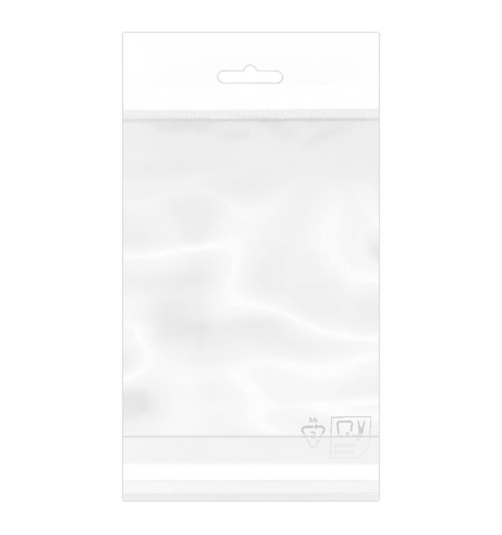 Plastic Bag Adhesive Flap Euroslot 12x18cm G-160 (100 Units)