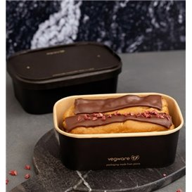 Black Rectangular Container 750 ml 17,3x12,1x5,7cm (300 Units)