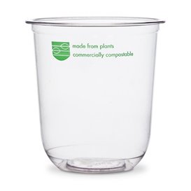 Clear Compostable PLA Tub 360 ml (50 Units)