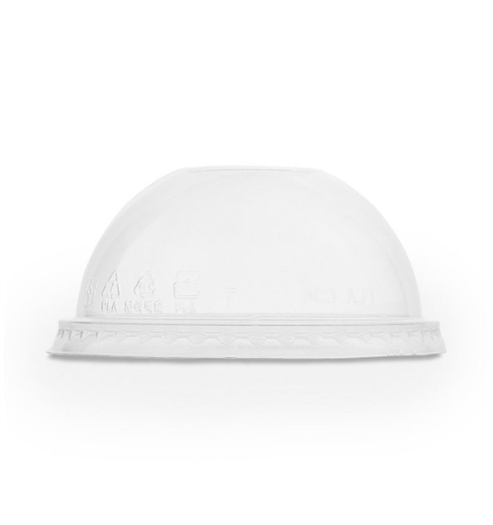 Dome Lid for terrine Compostable PLA Clear Ø9,6 cm (100 Units)
