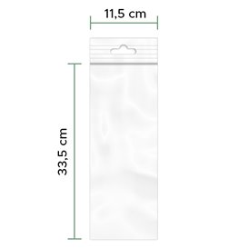Plastic Bag Autoseal Euroslot 11,5x33,5cm G200 (100 Units)