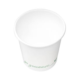 White "Go Green" Paper Cup 2.5Oz/75ml  (1.000 Units)