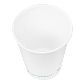 White "Go Green" Paper Cup 9Oz/280ml  (1.000 Units)