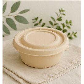 Sugarcane Lid for Bowl Ø13X1,3cm (50 Units)