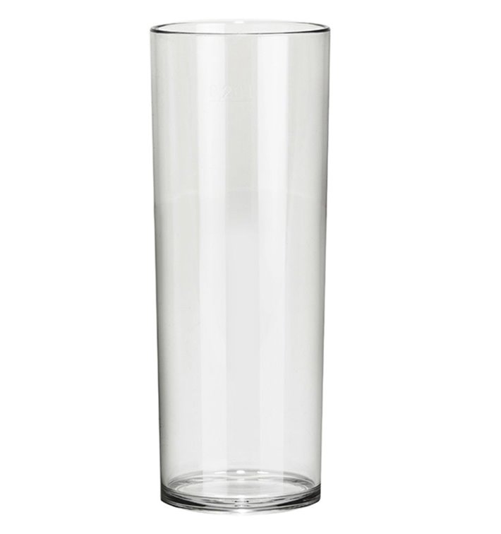 Reusable Durable Glass SAN Tumbler Clear 250ml (6 Units) 