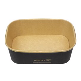 Black Rectangular Container 750 ml 17,3x12,1x5,7cm (300 Units)