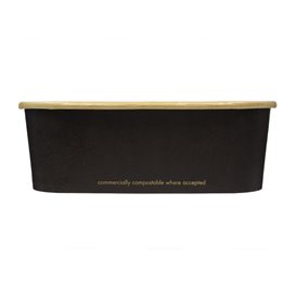 Black Rectangular Container 750 ml 17,3x12,1x5,7cm (300 Units)