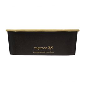 Black Rectangular Container 750 ml 17,3x12,1x5,7cm (50 Units)