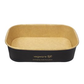 Black Rectangular Container 500 ml 17,3x12,1x4,3cm (50 Units)