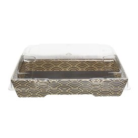 Plastic Lid for Sushi Container rPET 12x6,2cm (600 Units)