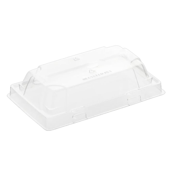 Plastic Lid for Sushi Container rPET 12x6,2cm (600 Units)