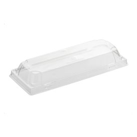 Plastic Lid for Sushi Container rPET 22x9cm (50 Units)