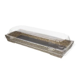 Plastic Lid for Sushi Container rPET 22x9cm (400 Units)
